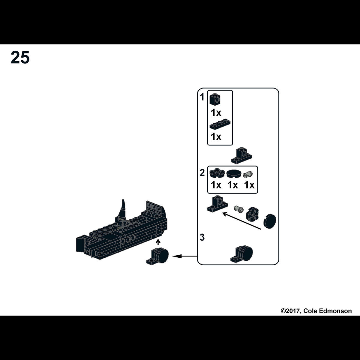 Han Solo's Blaster Pistol, a LEGO Brick Replica | Building Instructions by Cole Edmonson