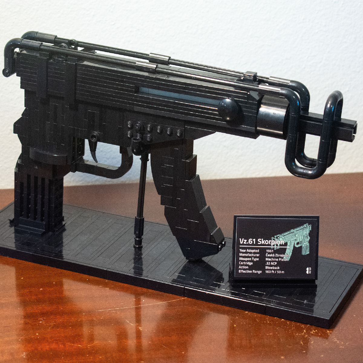 Samopal Vz. 61 Śkorpion SMG, a LEGO Brick Replica Machine Pistol Gun | Building Instructions by Cole Edmonson