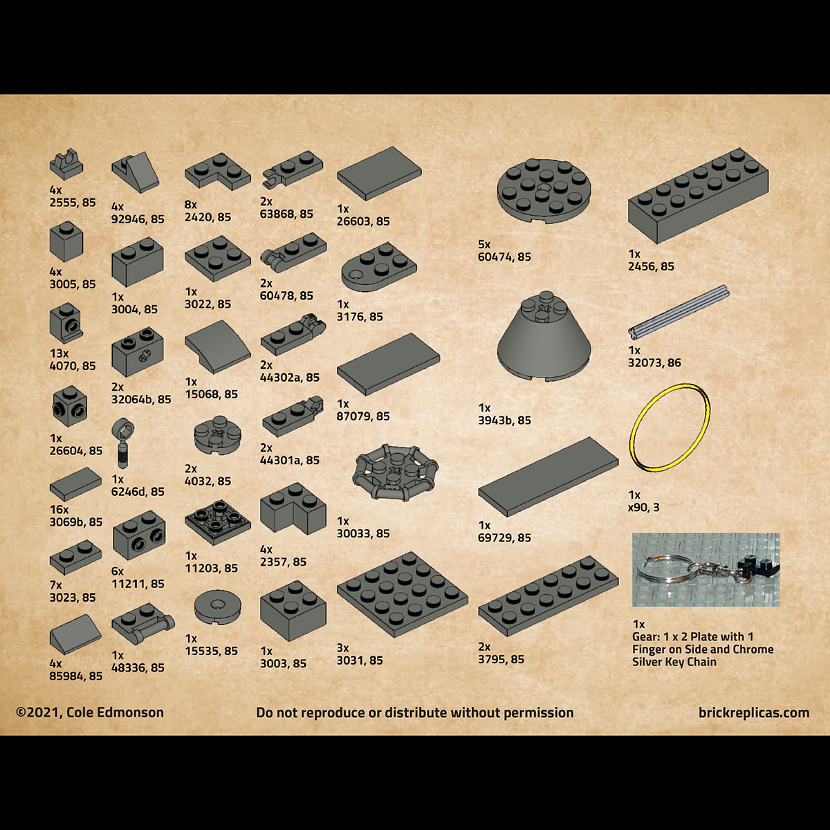 Mk II Frag Grenade, a LEGO Brick Replica | Building Instructions by Cole Edmonson