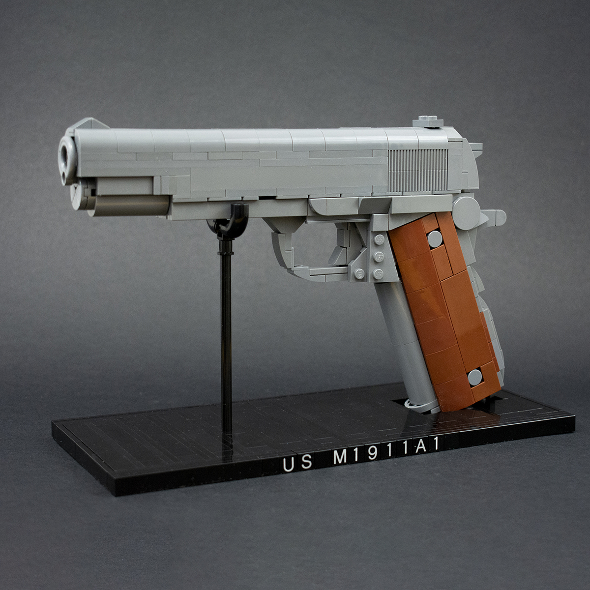 M1911A1, a LEGO Brick Replica Pistol | Building Instructions by Cole Edmonson