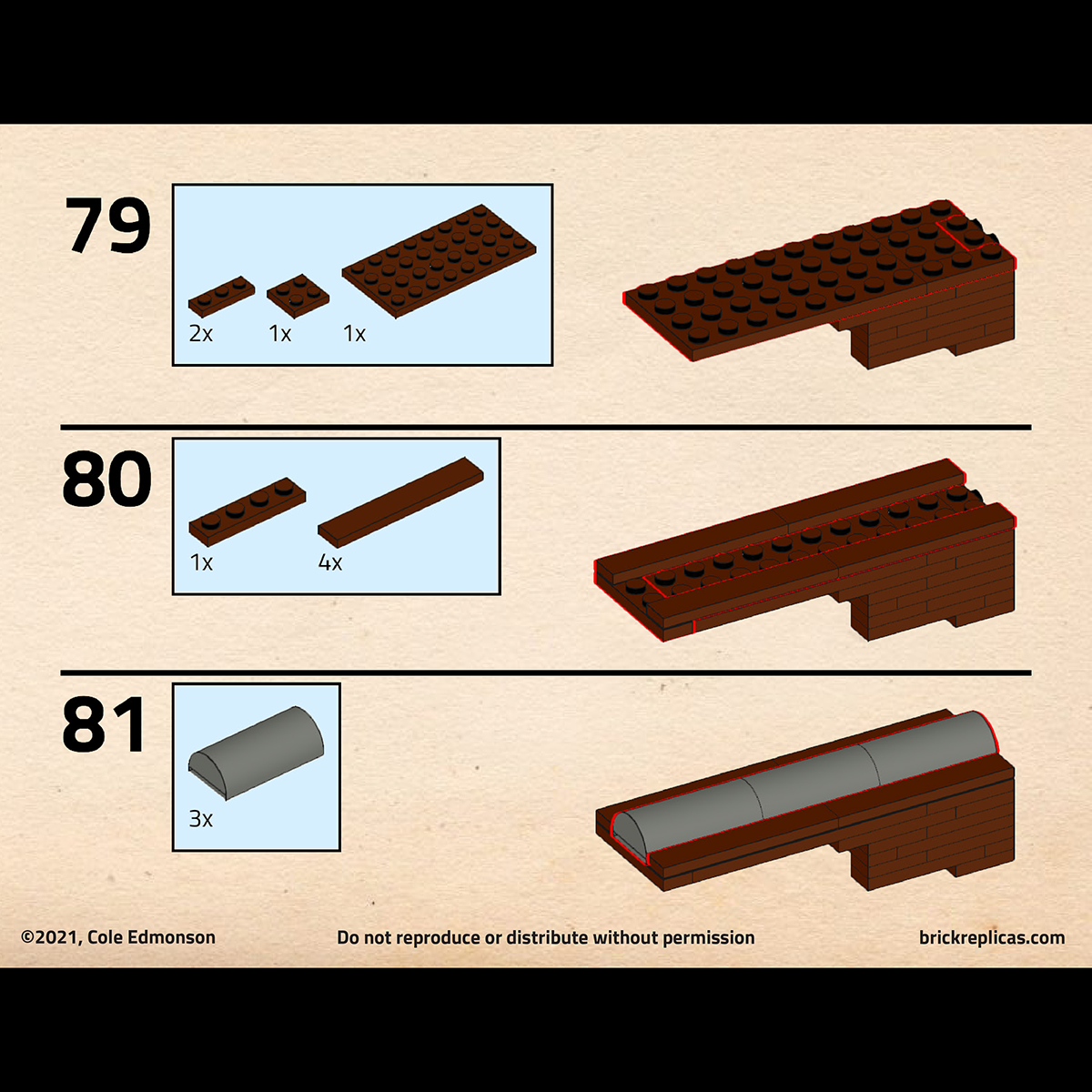 M1A1 Thompson, a LEGO Brick Replica Submachine Gun | Building Instructions by Cole Edmonson