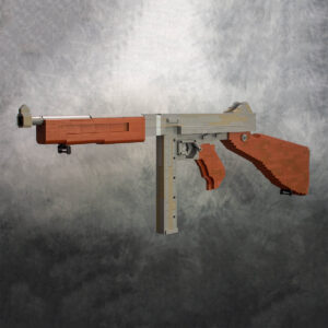 M1A1 Thompson, a LEGO Brick Replica Submachine Gun | Building Instructions by Cole Edmonson