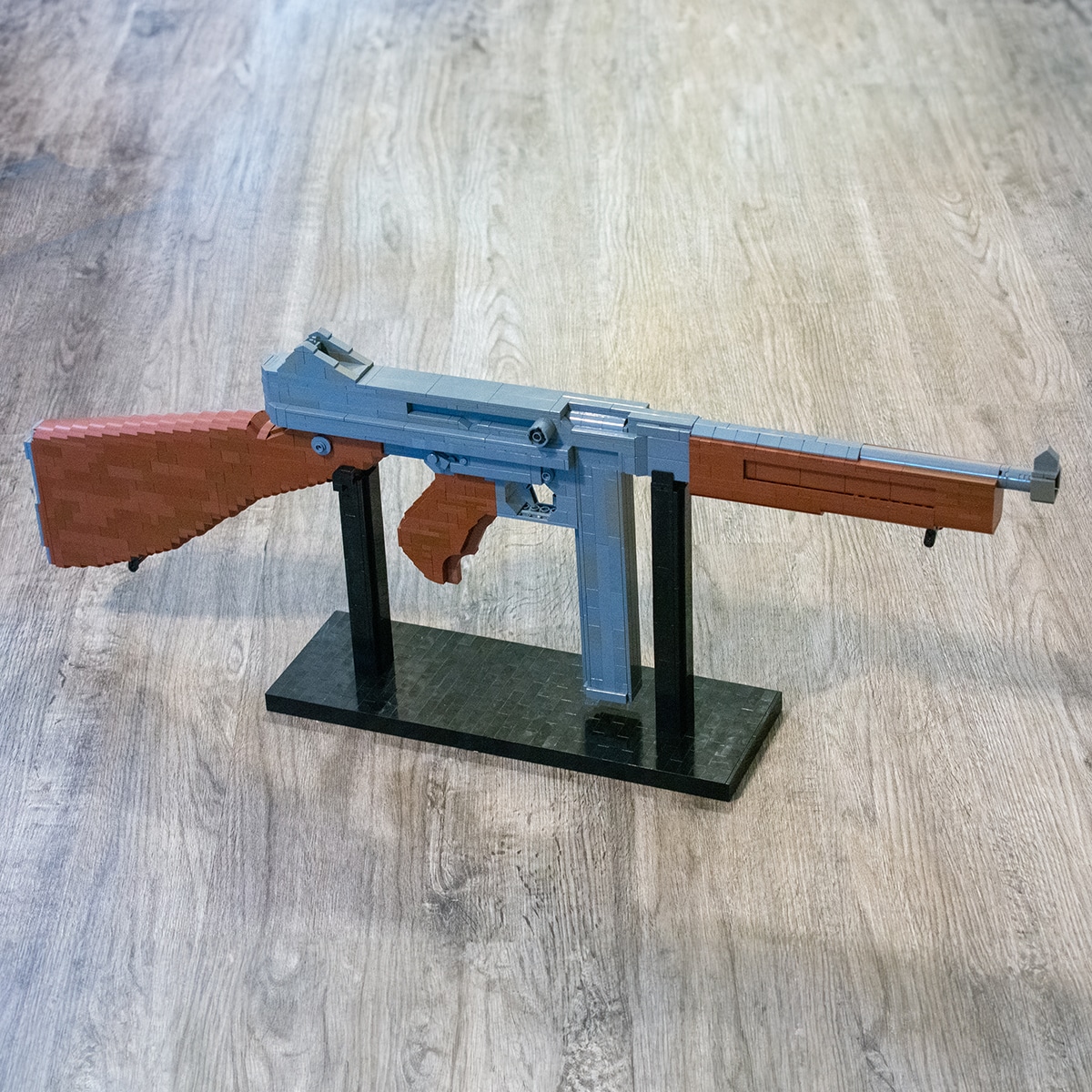 M1A1 Thompson, a LEGO Brick Replica Submachine Gun | Building Instructions by Cole Edmonson