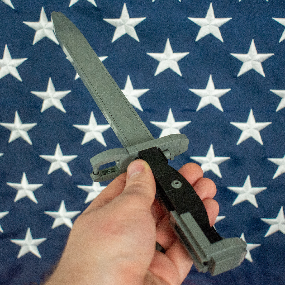 M1 Bayonet, a LEGO Brick Replica Blade Attachment from the M1 Garand | Building Instructions by Cole Edmonson