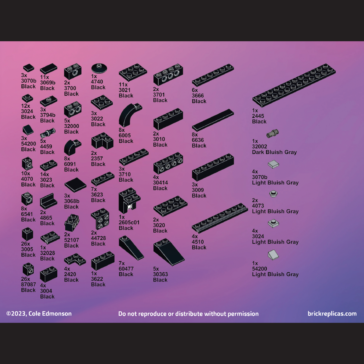 Zam Wesell's KYD-21 Blaster, a LEGO Brick Replica | Building Instructions by Cole Edmonson