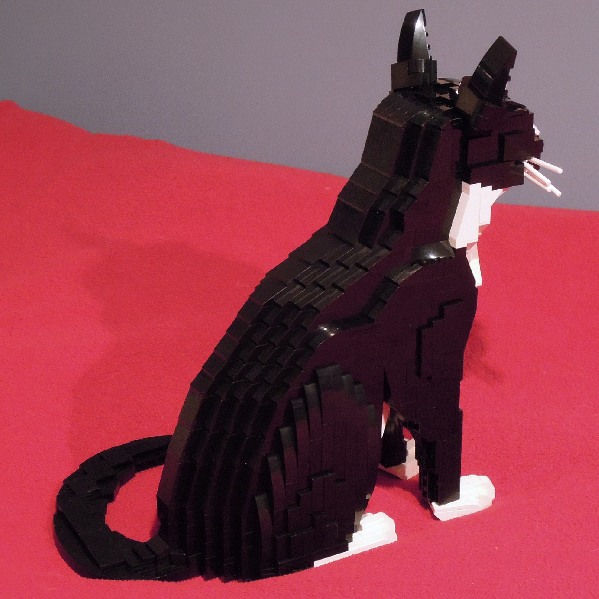 My Cat Cooper, a LEGO Brick Replica | Tuxedo Cat Pet Building Instructions by Cole Edmonson