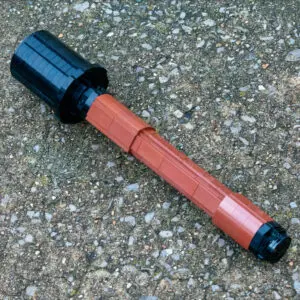 Stielhandgranate M24, a LEGO Brick Replica Stick Grenade Potato Masher | Building Instructions by Cole Edmonson